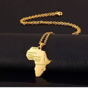 Gold Color Africa Necklace!